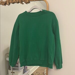 ZARA Green Crewneck Sweater